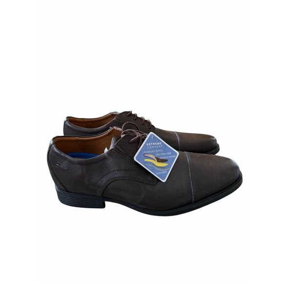 Clarks Whiddon Cap Toe Oxfords Dress Shoes Lace‎ Up in Brown Size 9H main image 8